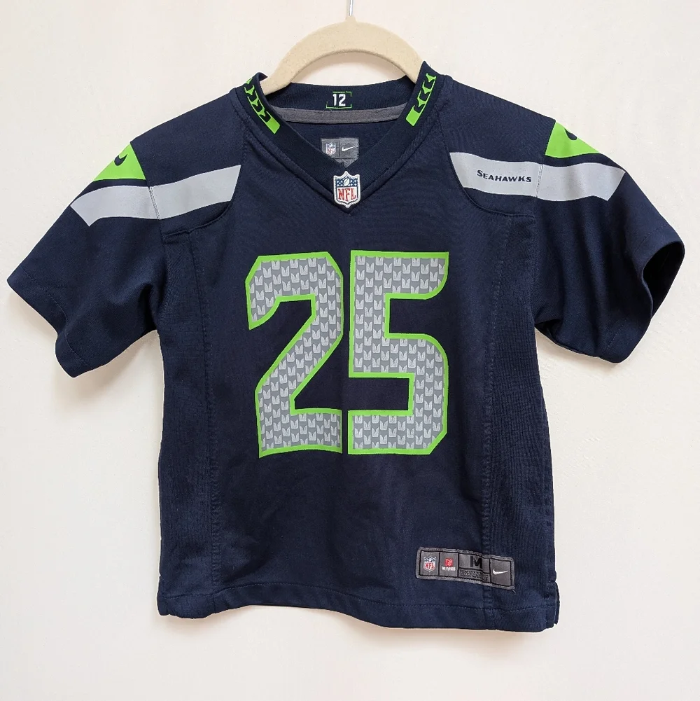 Nike NFL Seattle Seahawks Richard Sherman 25 Jersey Kids Medium